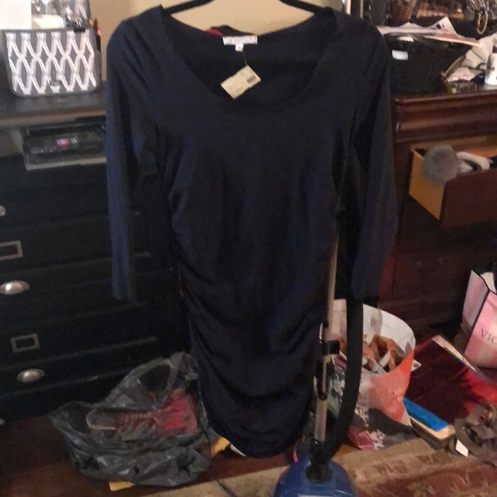 Blue tight dress